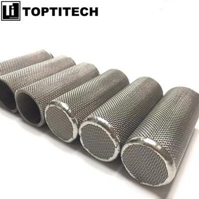 50um एकाधिक परतें मेष सिलेंडर फ़िल्टर तत्व