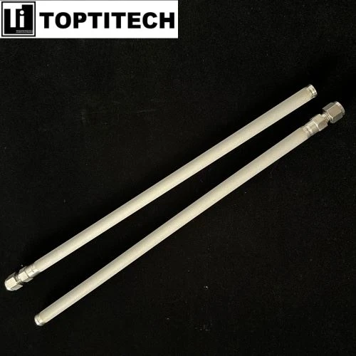 20um पोरस SS316L फ़िल्टर ट्यूब 1/4" ट्यूब सॉकेट वेल्ड यूनियन के साथ