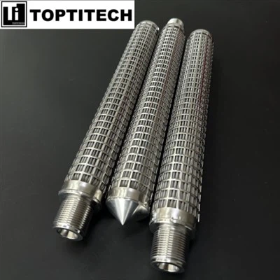 डबल-फ्रेम लेयर स्टेनलेस स्टील 316 प्लीटेड फ़िल्टर कार्ट्रिज